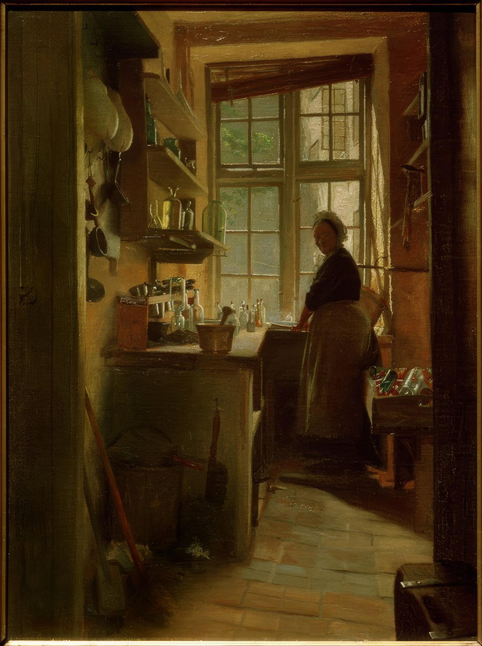 Pomieszczenie do mycia butelek dla apteki autorstwa Peter Vilhelm Ilsted