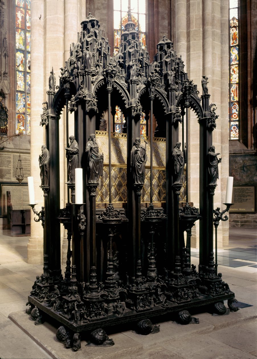 Pomnik św Sebaldusa, 1508-19 (brąz) autorstwa Peter Vischer