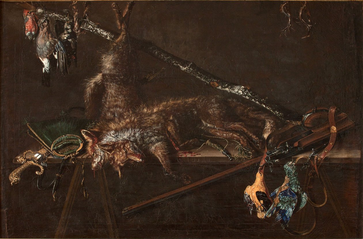 Polowanie martwa natura autorstwa Peter van Kessel