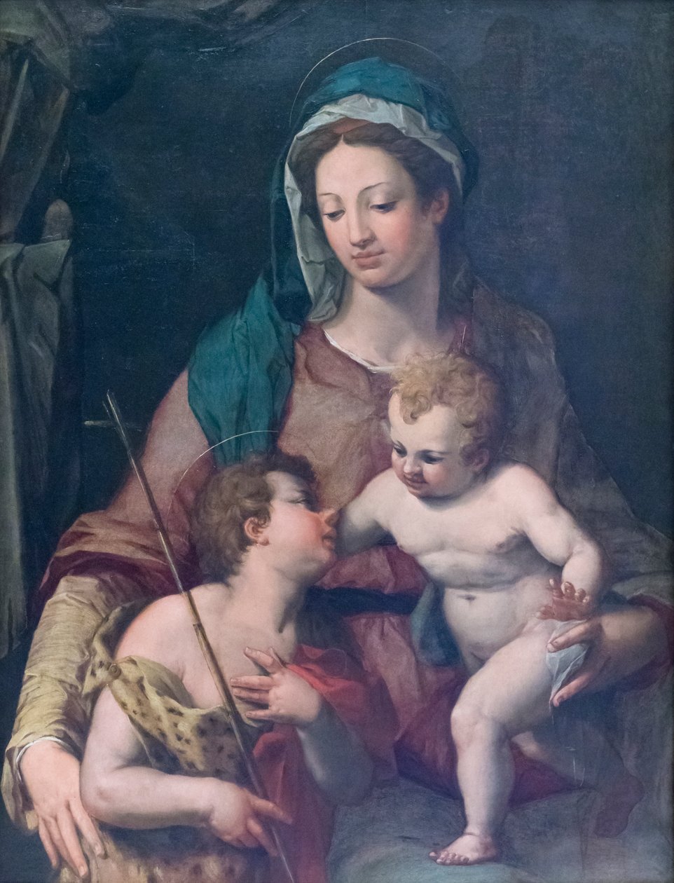 Madonna z Dzieciątkiem z młodym św. Janem, przed 1585 r., Pieter de Witte (olej na desce) autorstwa Peter (1548 1628) Candid
