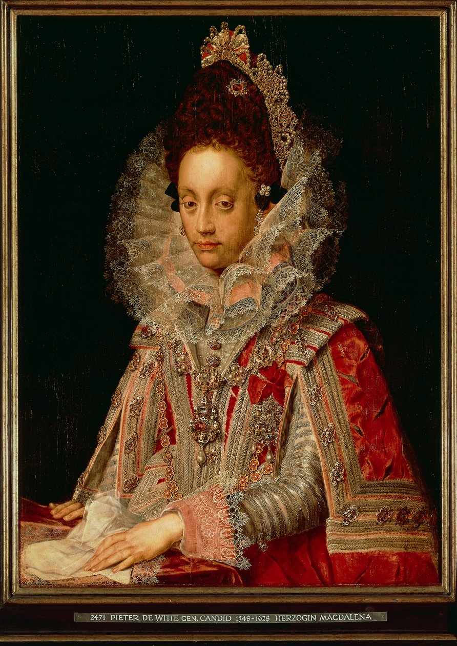 Portret księżnej Magdaleny, ok. 1613 (olej na desce) autorstwa Peter Candid