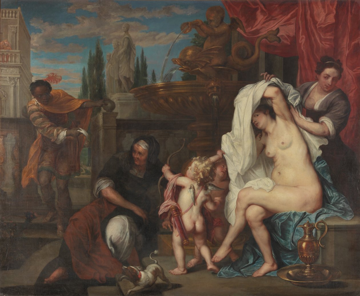 Batszeba (olej na płótnie) autorstwa Peter (1624 1677) Thys