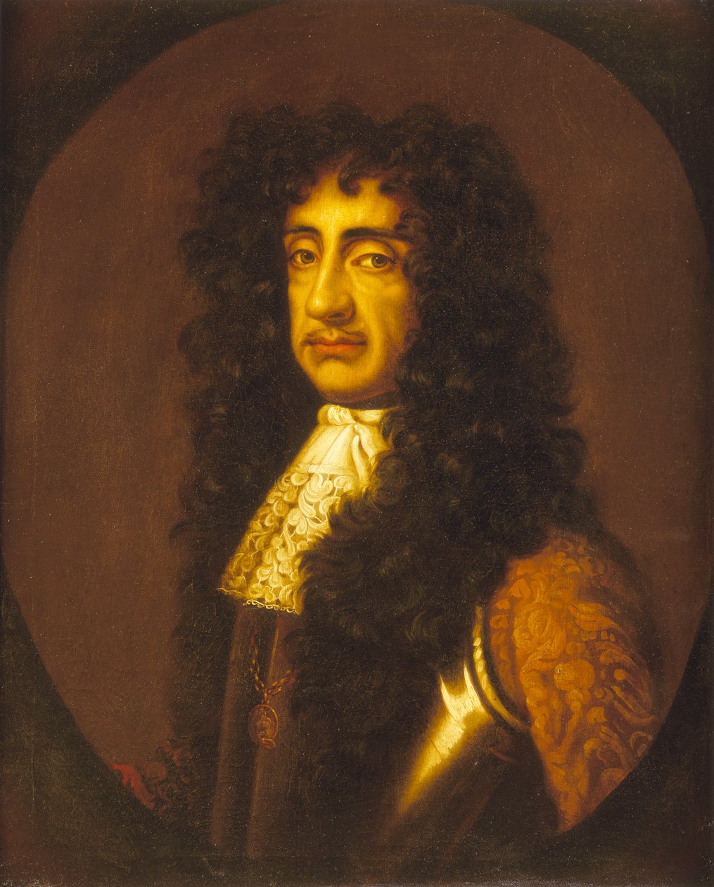 Karol II (1630-1685), ok. 1675 (obraz olejny) autorstwa Peter (after) Lely