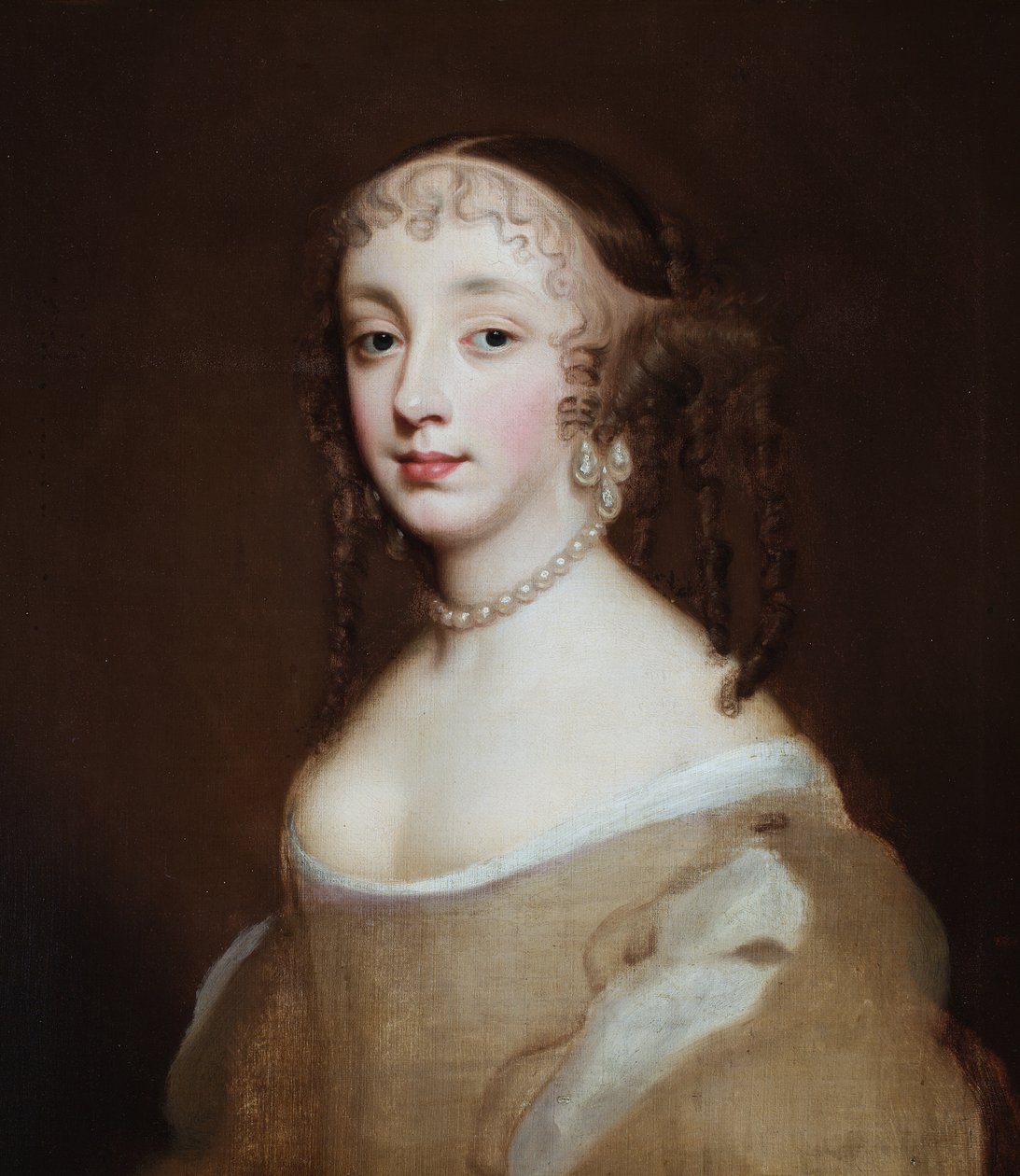 Portret księżniczki Henrietty, Anny księżnej Orleanu (olej na płótnie) autorstwa Peter (after) Lely