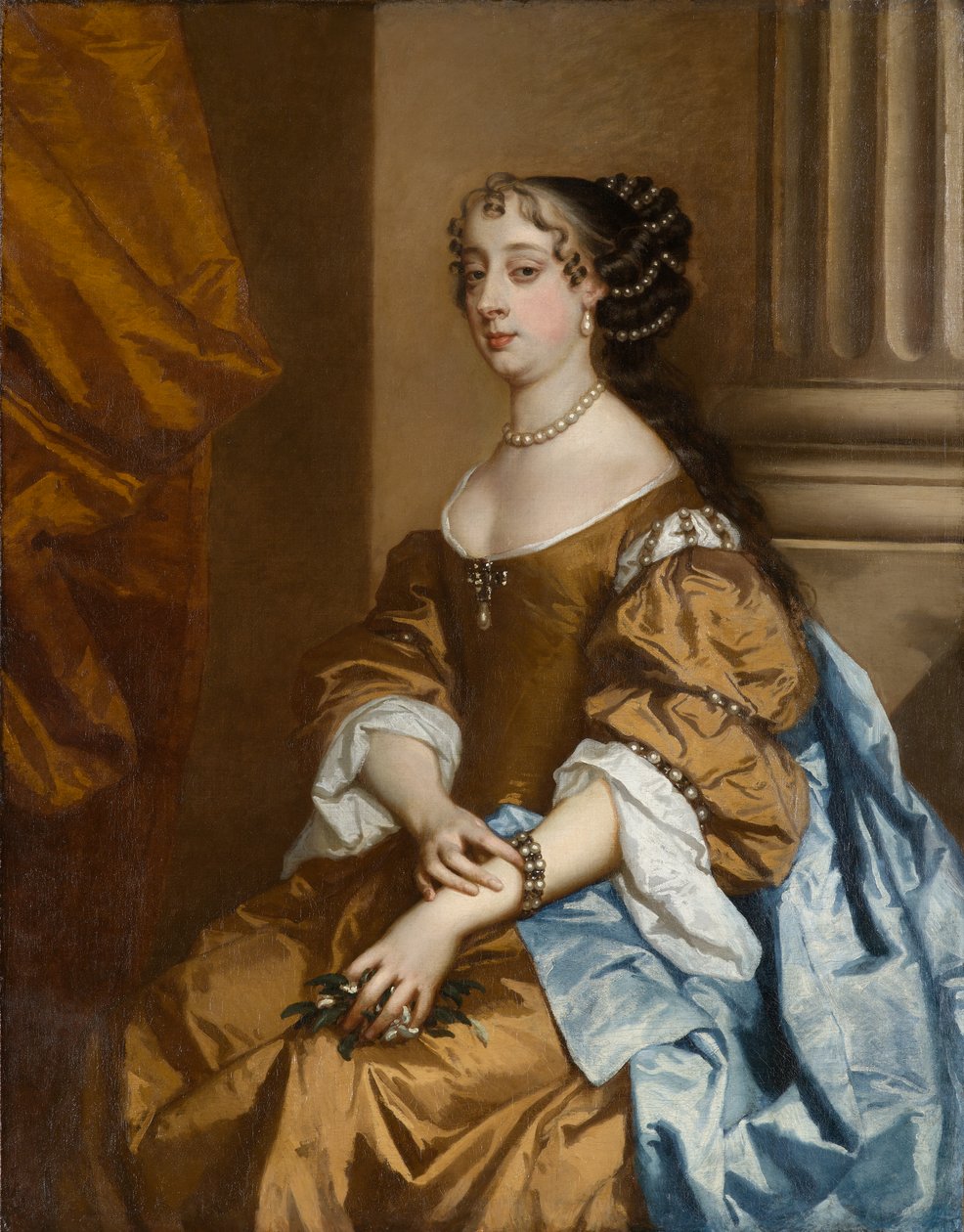 Barbara Villiers, późniejsza księżna Cleveland (1640-1709), ok. 1662-1665 (olej na płótnie) autorstwa Peter (and studio) Lely