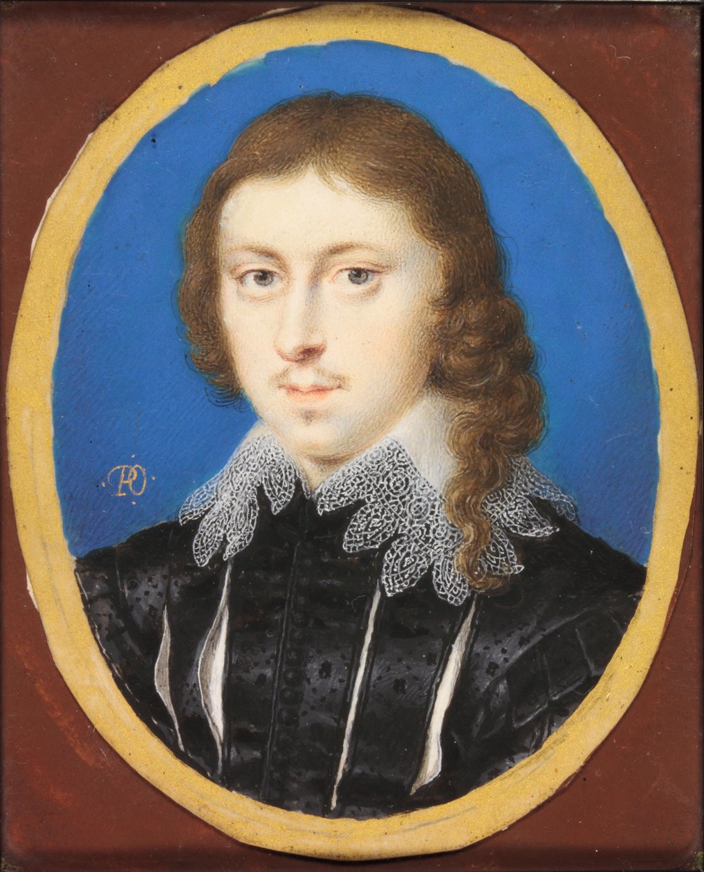 Edmund Waller (akwarela na welinie) autorstwa Peter Oliver