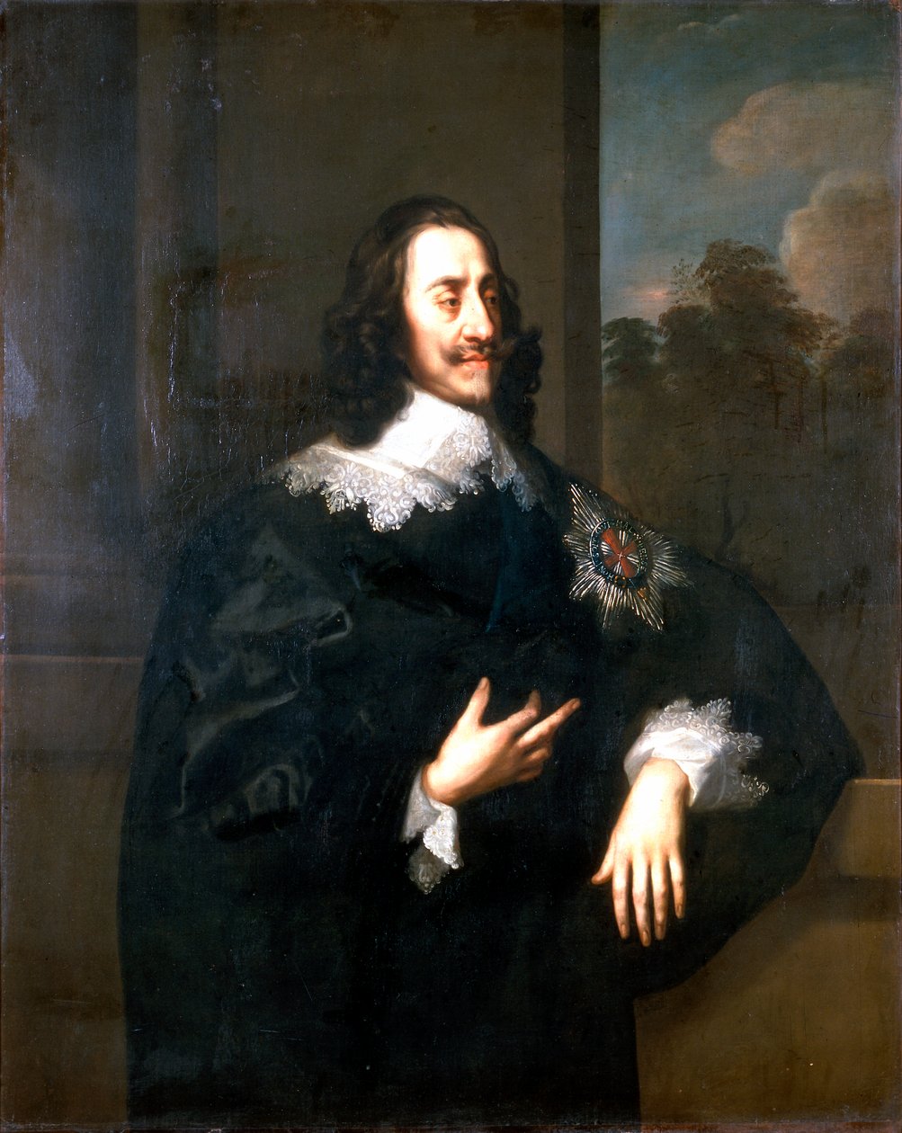 Król Karol I, ok. 1660-70 (olej na płótnie) autorstwa Peter (circle of) Lely