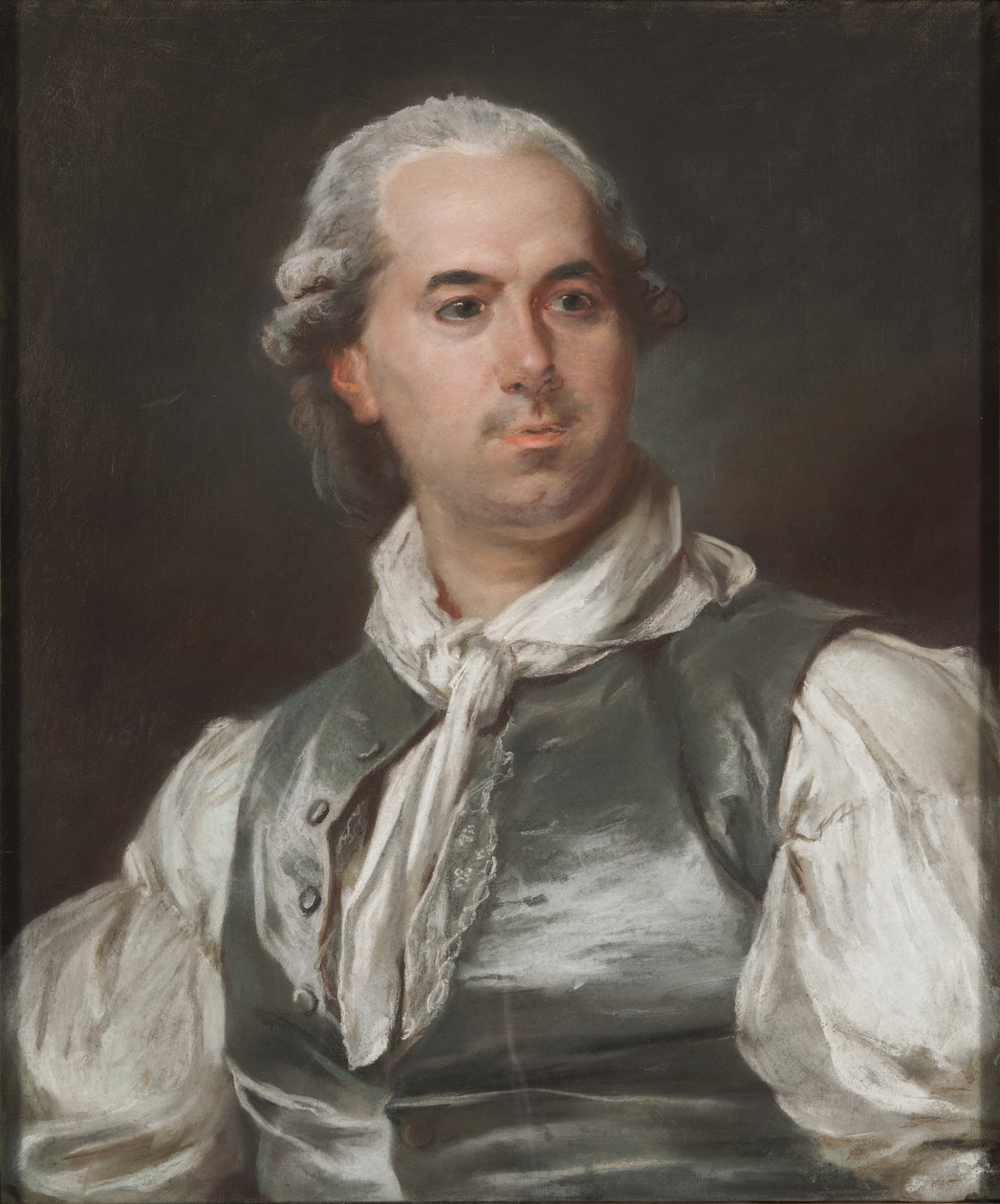 Portret Huberta Roberta (1733-1808), autorstwa Halla, Petera Adolfa (Pierre Adolphe) (1739-1793). Gwasz na papierze. Wymiar : 63,5x52,5 cm. Muzeum Narodowe w Sztokholmie autorstwa Peter Adolf Hall
