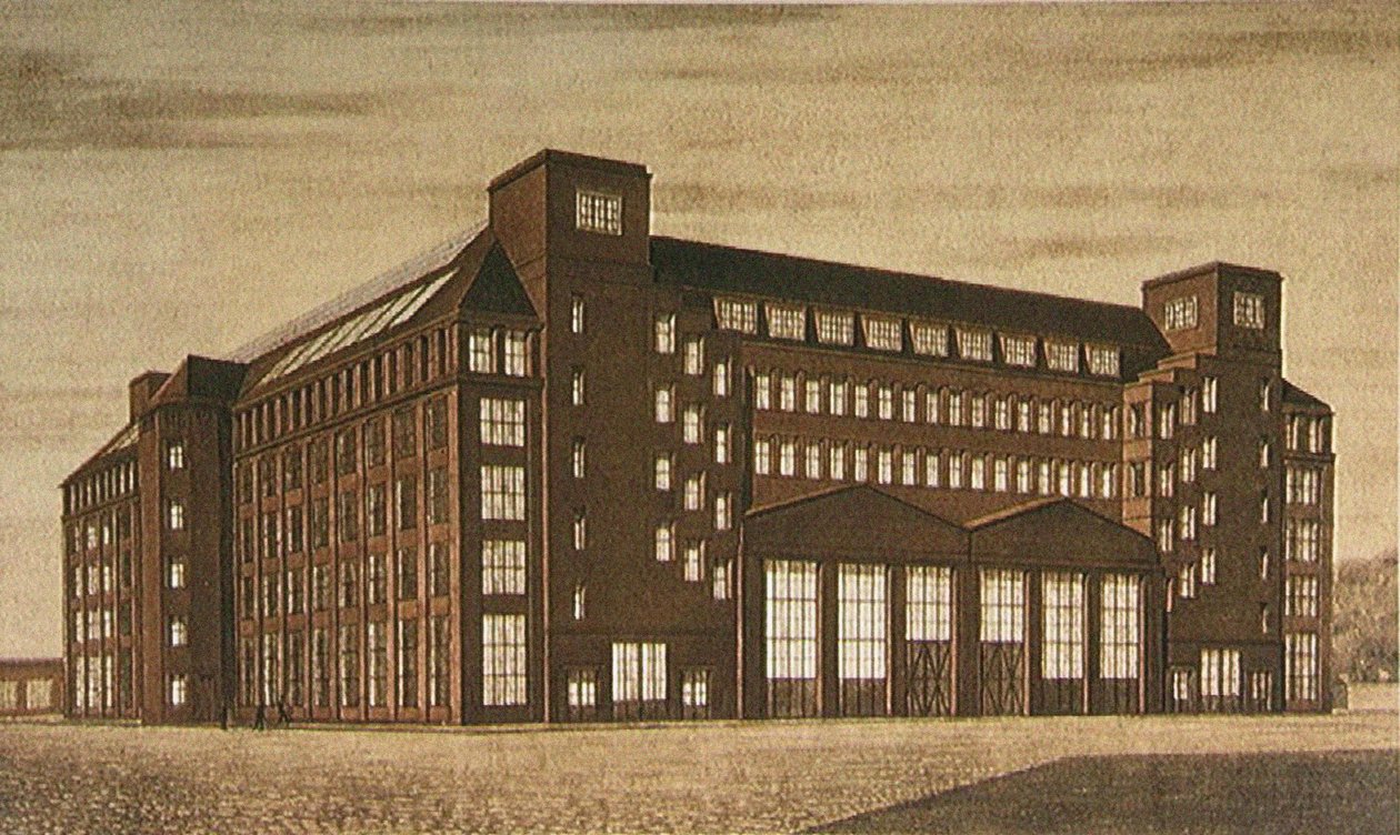 Fabryka Wysokiego Napięcia AEG, Berlin autorstwa Peter Behrens