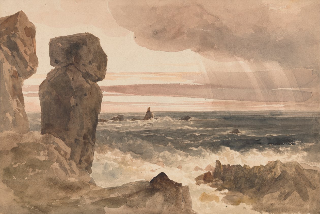 Seascape z Rocks Lizard, Cornwall autorstwa Peter DeWint