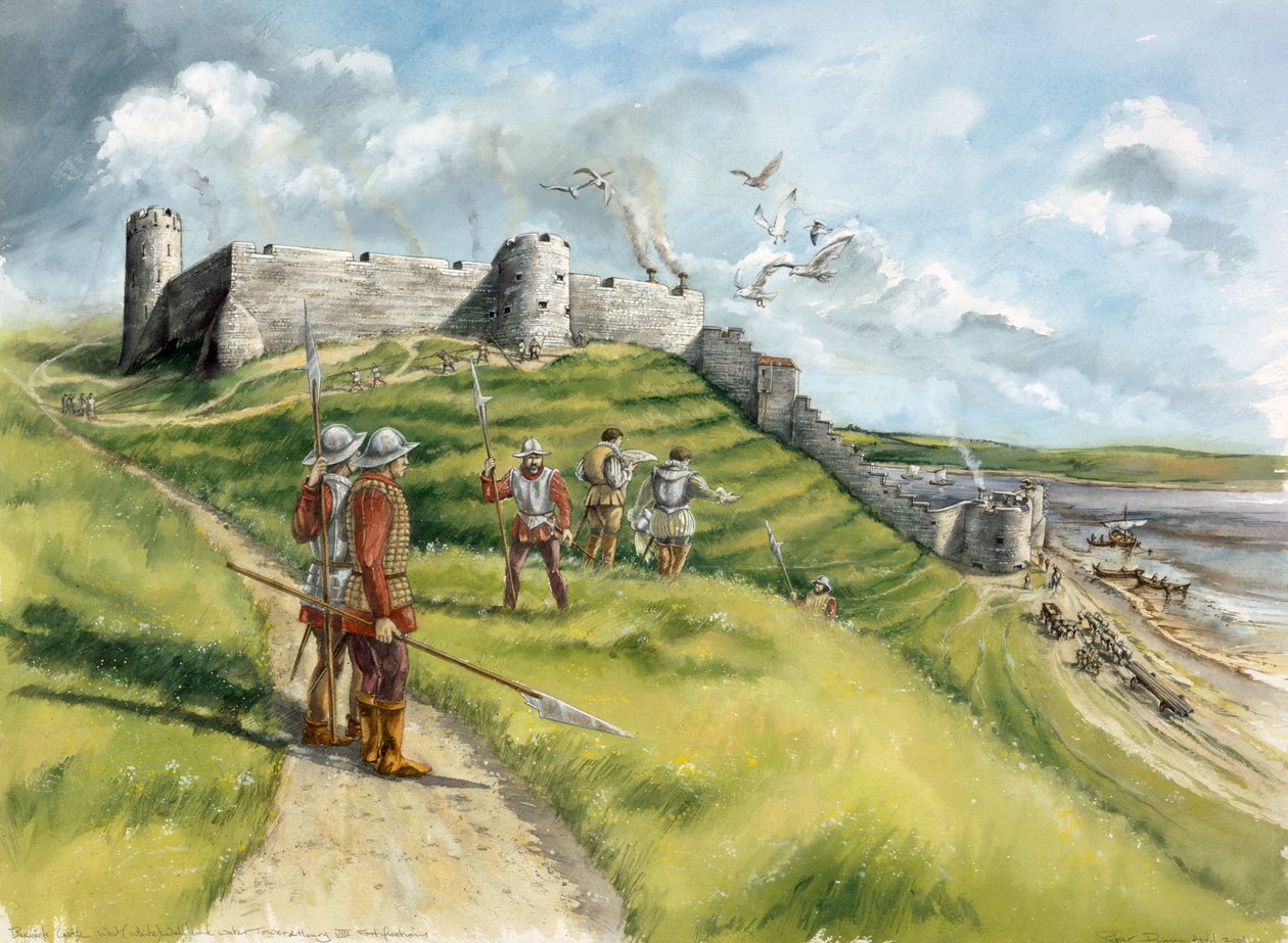 Zamek Berwick, XVI wiek, ok. 1990-2010 autorstwa Peter Dunn