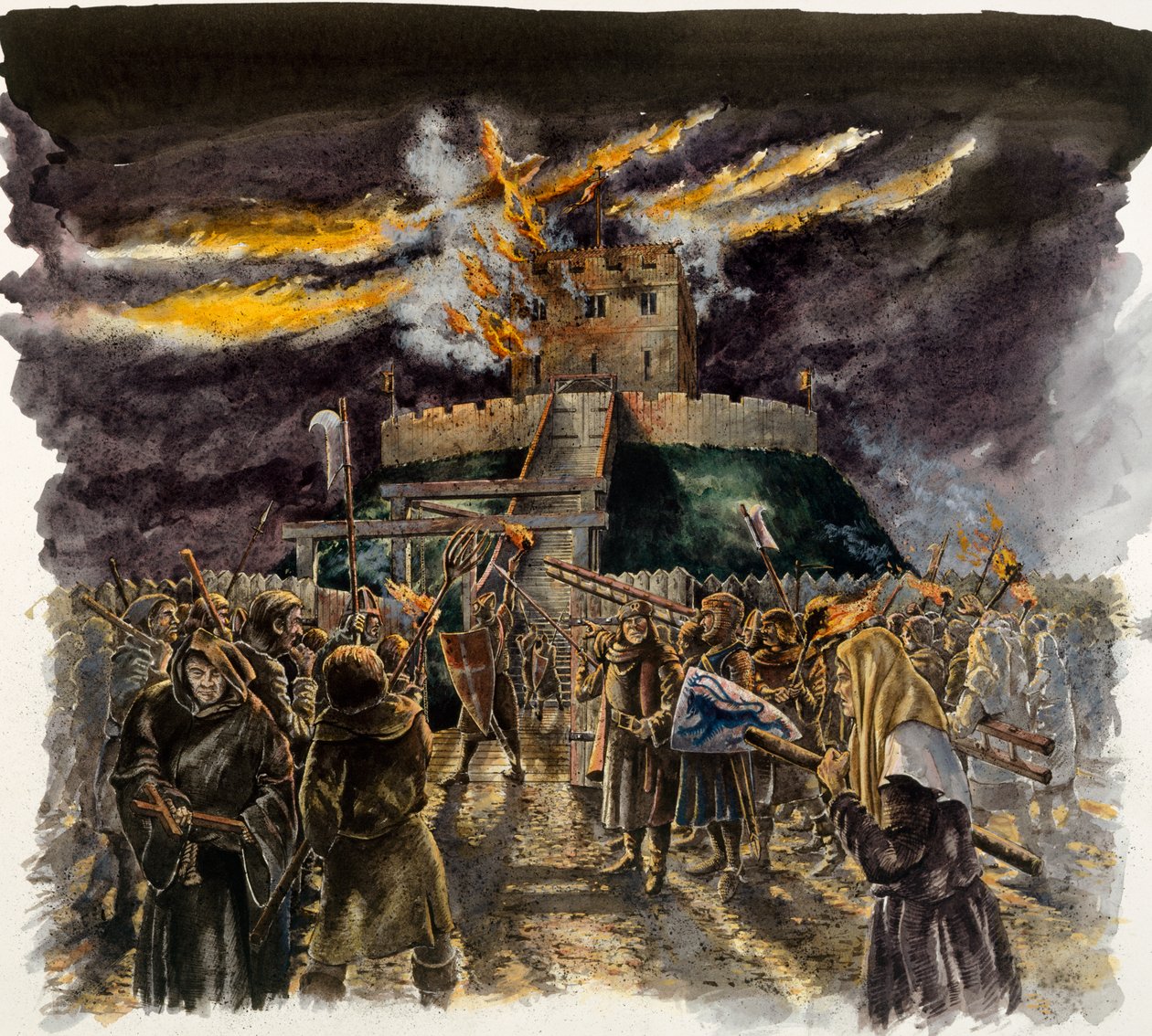 Wieża Clifforda, 1190, c1990-2010. autorstwa Peter Dunn