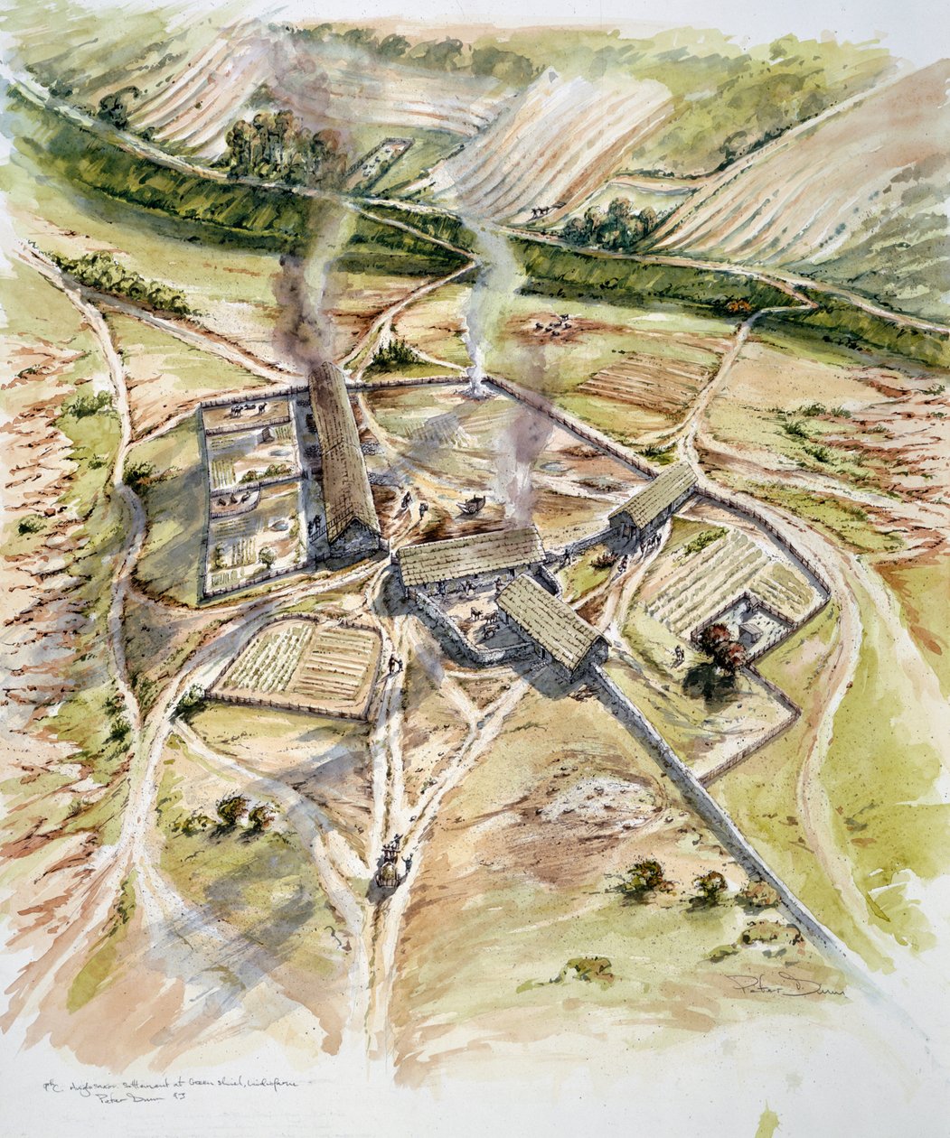 Greenshiel, Lindisfarne, Święta Wyspa, Northumberland, IX wiek 1993-2005 autorstwa Peter Dunn