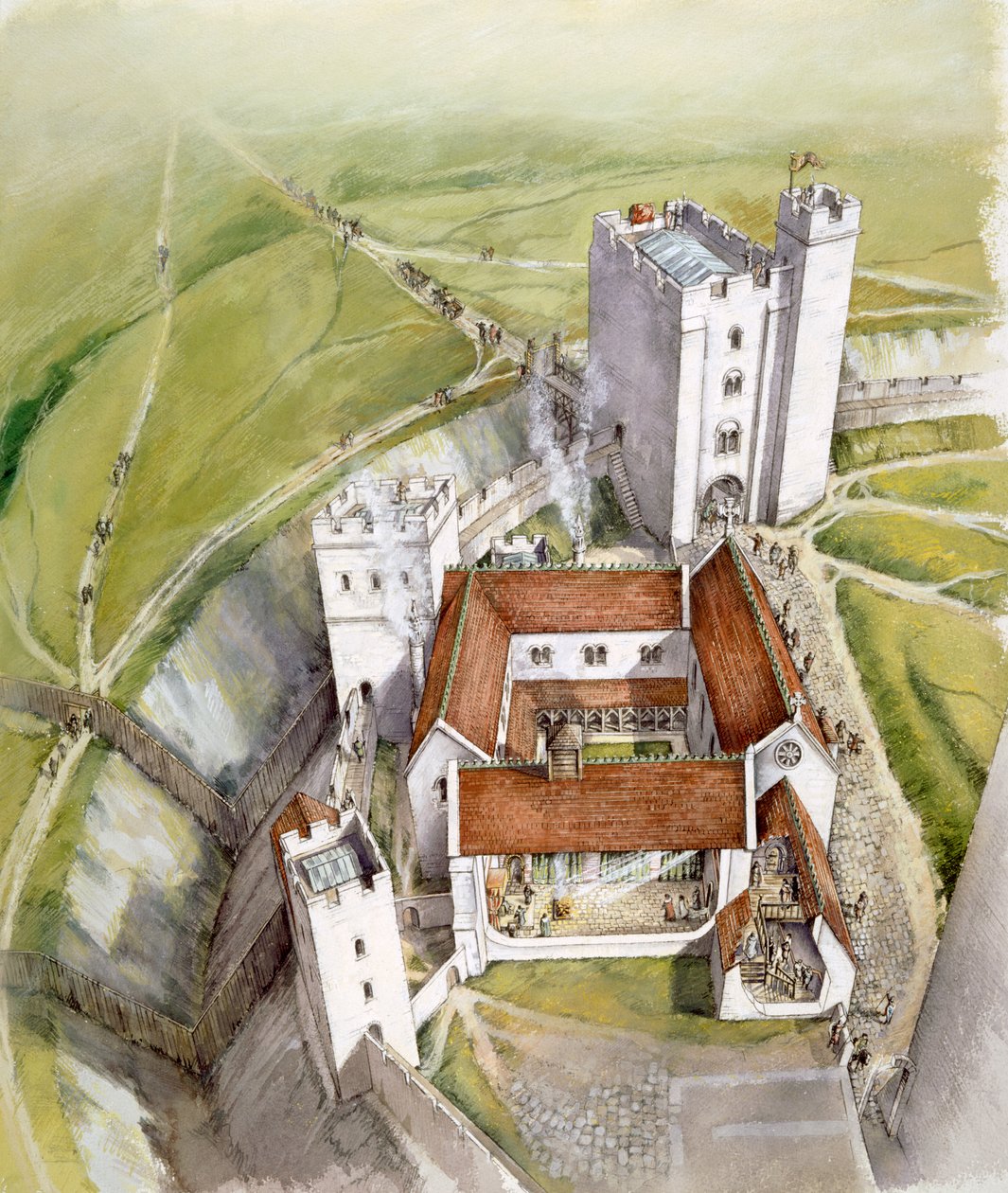 Stare Sarum, 1140, c1990-2010 autorstwa Peter Dunn