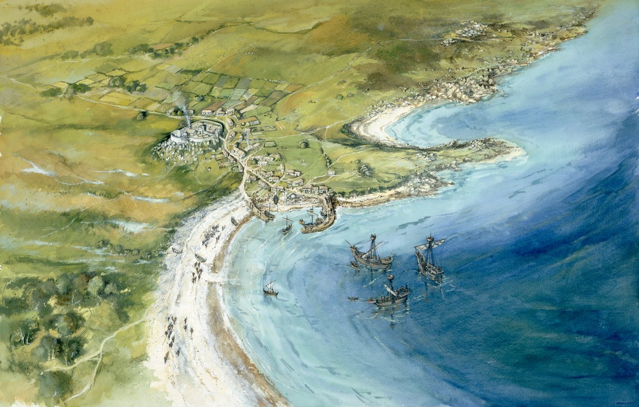 Stare Miasto, Wyspy Scilly, XIV wiek, ok. 1990-2010 autorstwa Peter Dunn