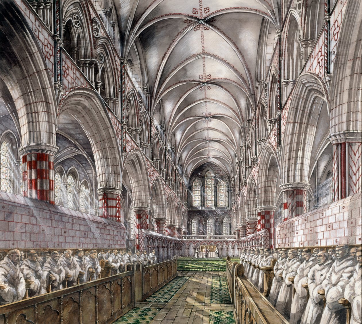 Opactwo Rievaulx, XIII wiek, ok. 1990-2010 autorstwa Peter Dunn