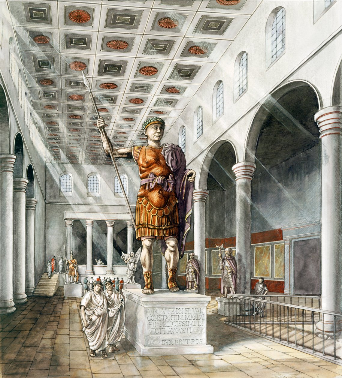 Bazylika rzymska w Yorku, III wiek, ok. 1990-2010 autorstwa Peter Dunn