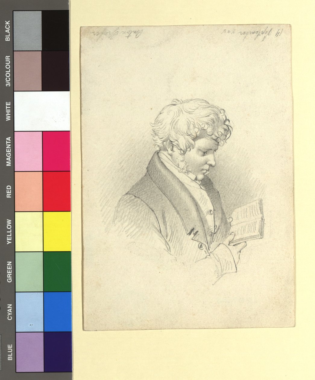 Anton Gräffer (1786-1852), pisarz muzyczny, kompozytor, gitarzysta autorstwa Peter Fendi