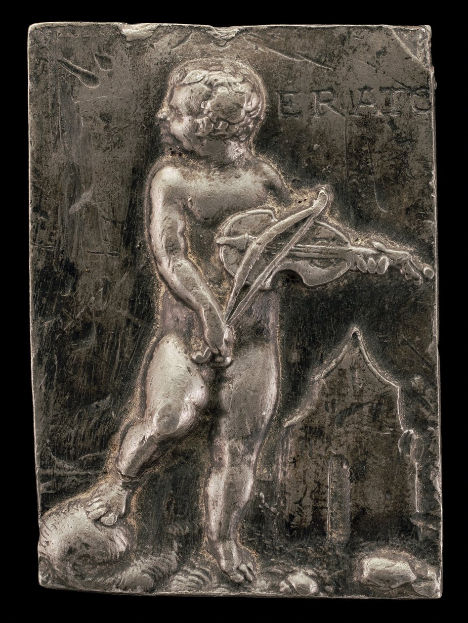 Putto symbolizujące Muse Erato, c. 1540. autorstwa Peter Flötner