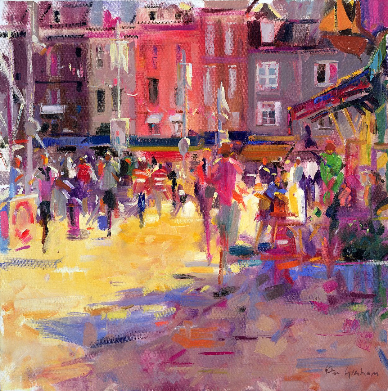 Promenada Honfleur autorstwa Peter Graham (Contemporary)
