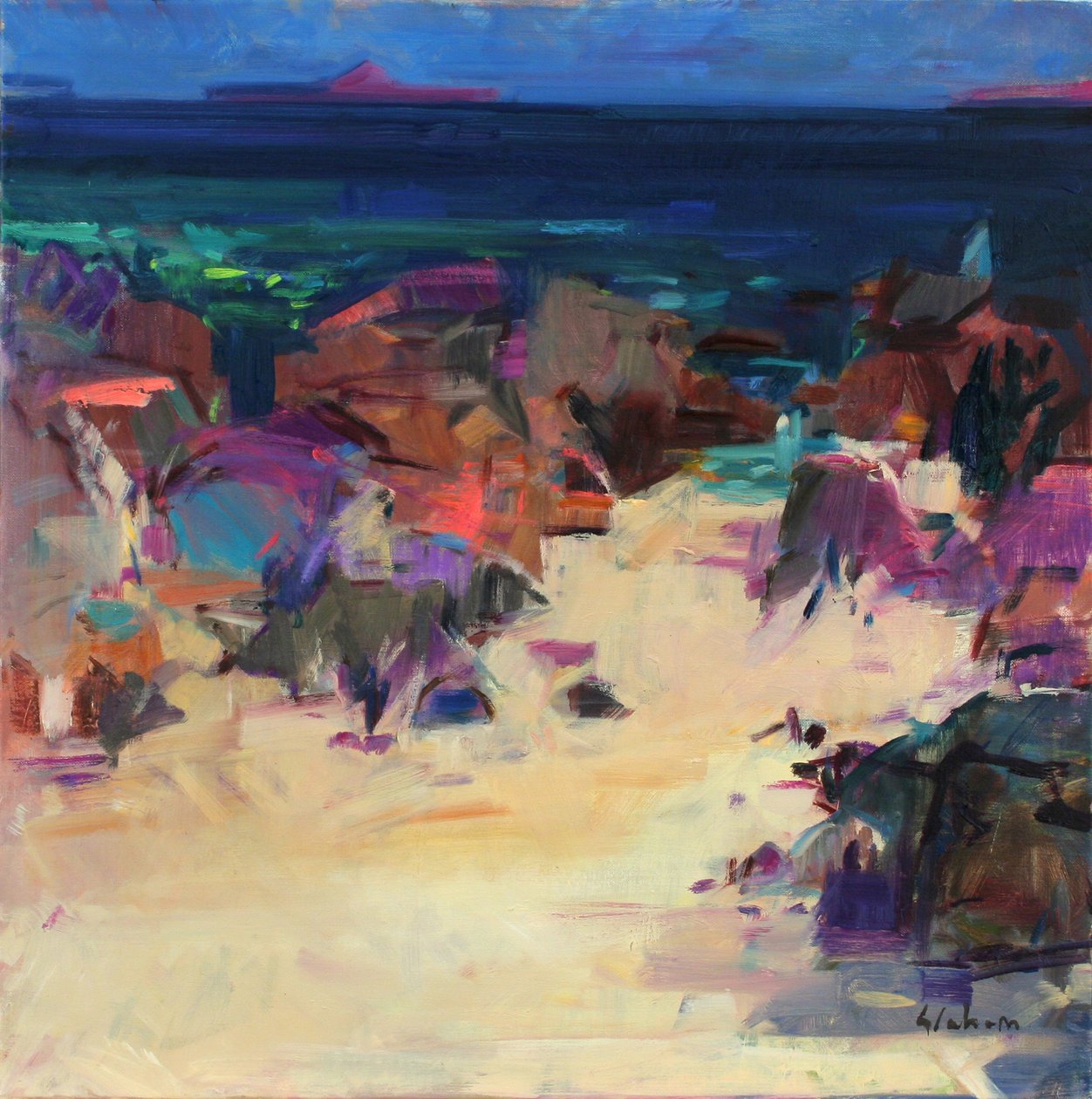 Iona do Bac Mor, 2021 (olej na płótnie) autorstwa Peter Graham (Contemporary)