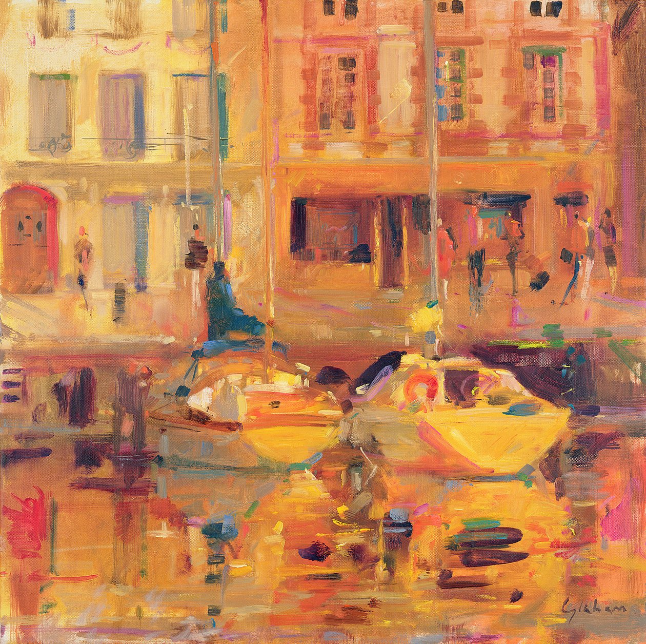 Dwie łodzie autorstwa Peter Graham (Contemporary)