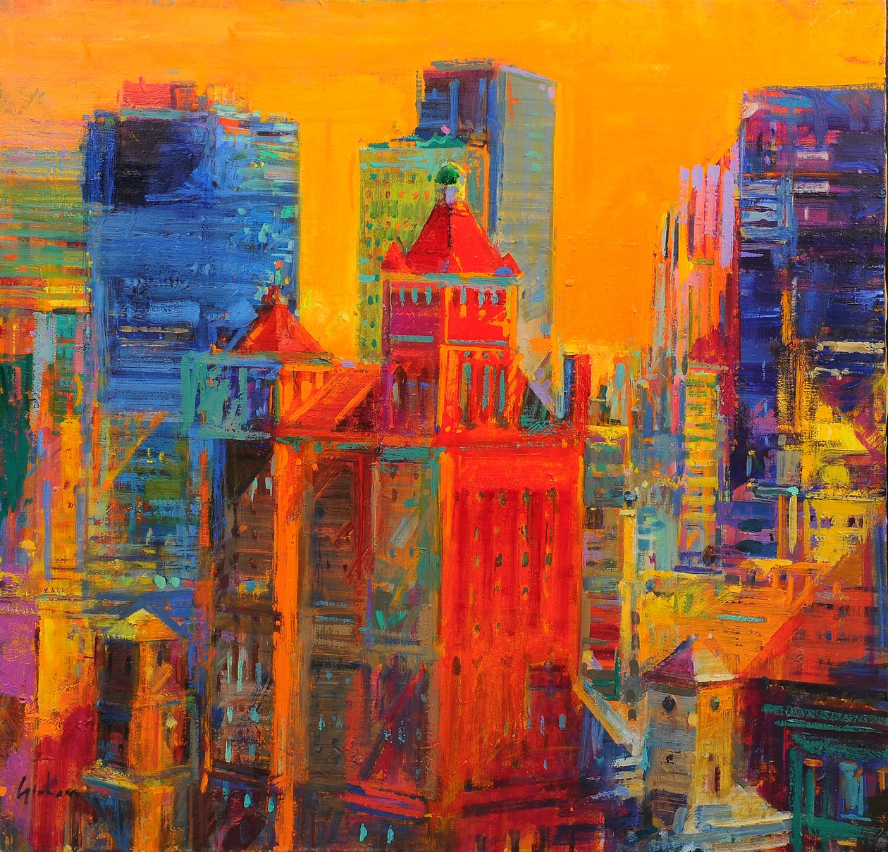 Midtown Manhattan z The Waldorf autorstwa Peter Graham (Contemporary)