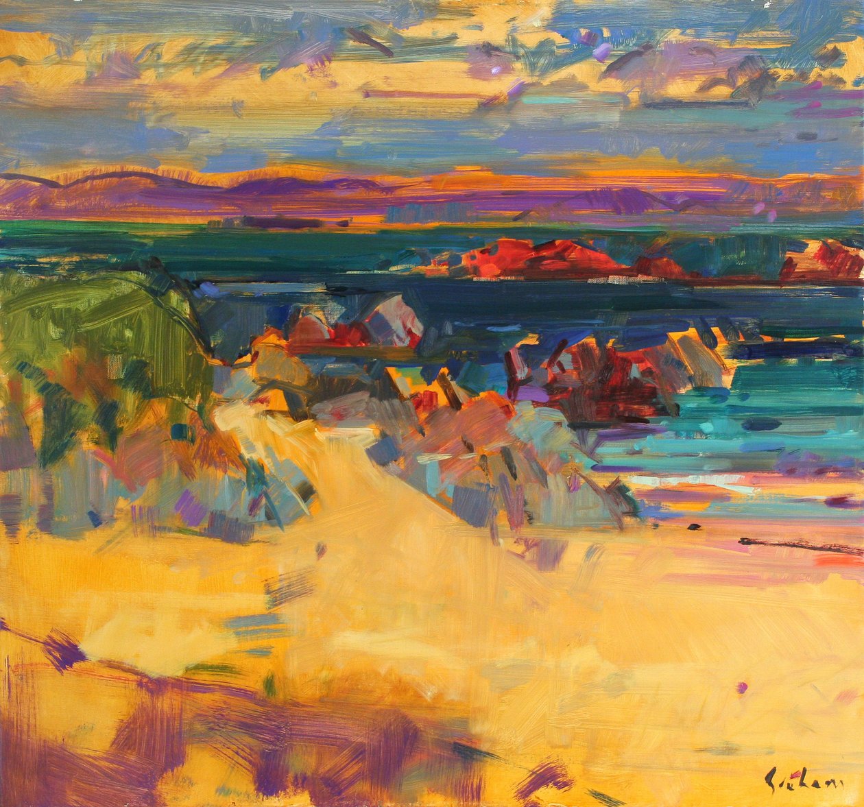 North End, Iona, 2012 autorstwa Peter Graham (Contemporary)