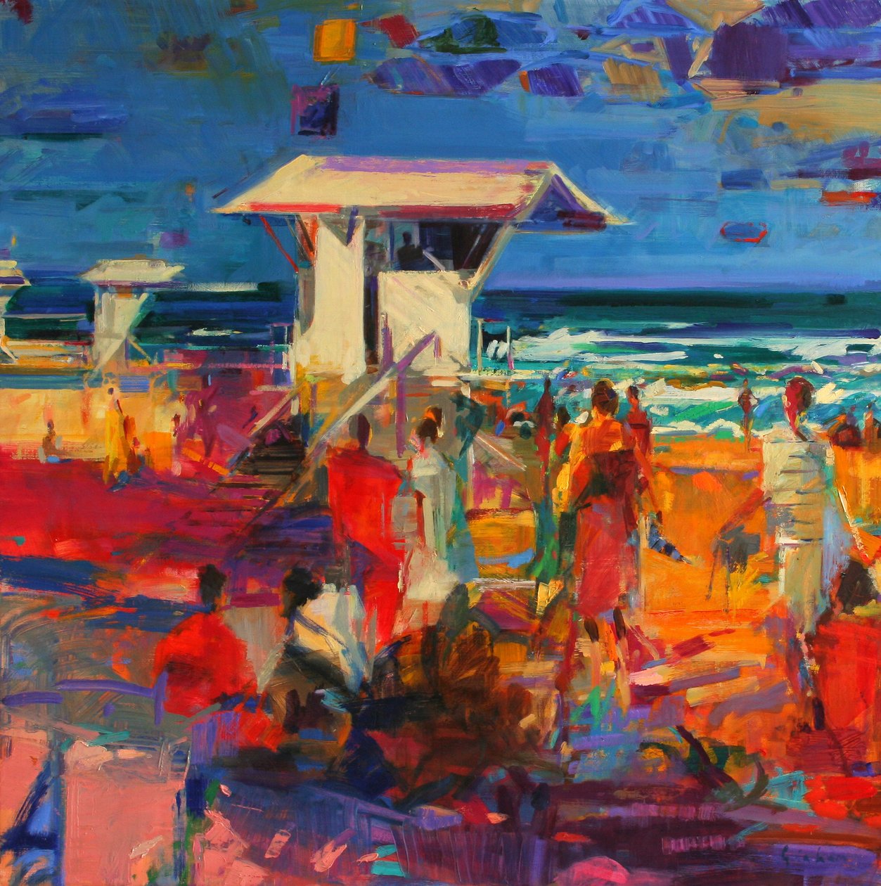 Palm Beach, Floryda, 2011 r. autorstwa Peter Graham (Contemporary)