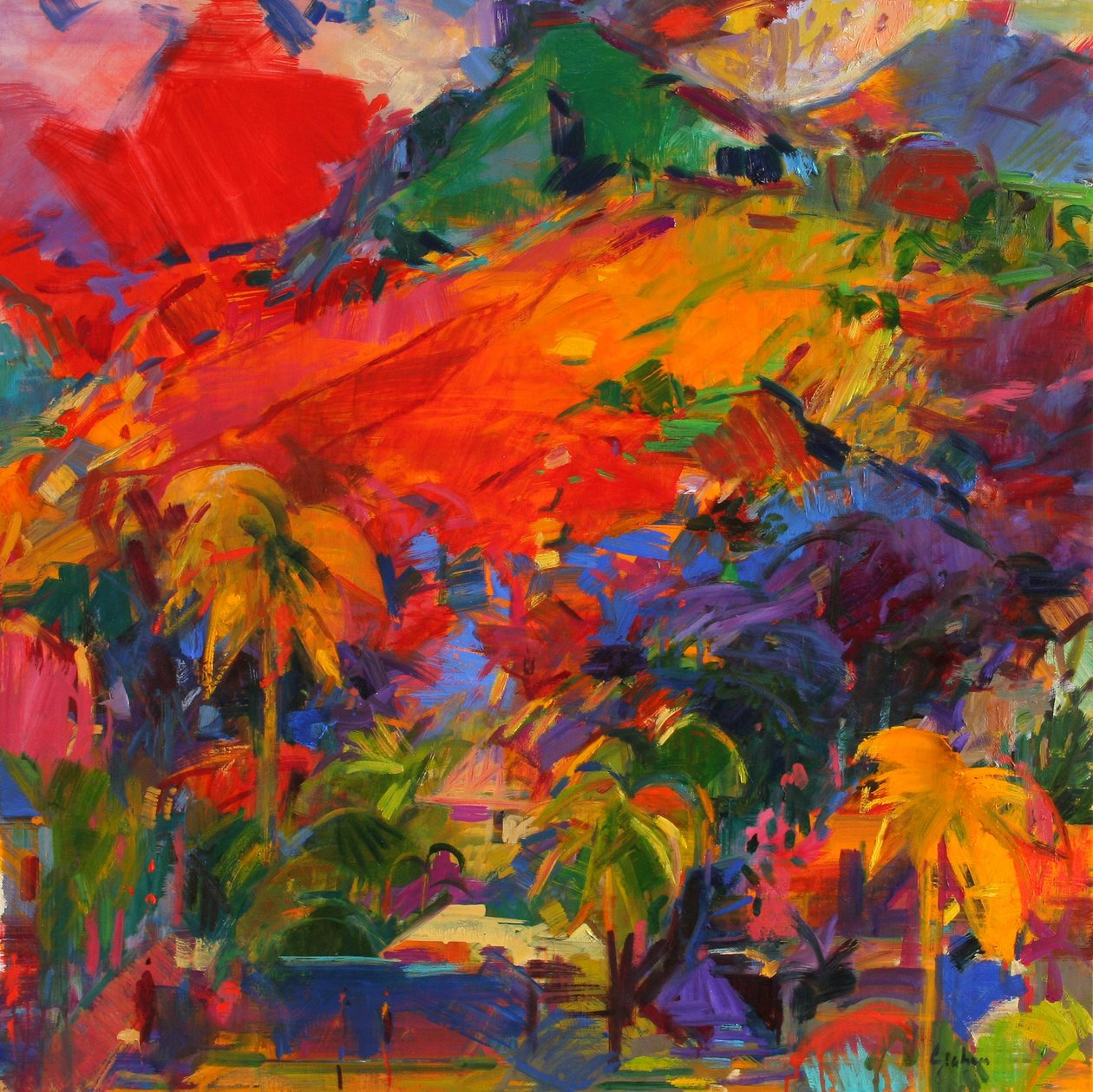 Krajobraz Polinezji, 2011 autorstwa Peter Graham (Contemporary)