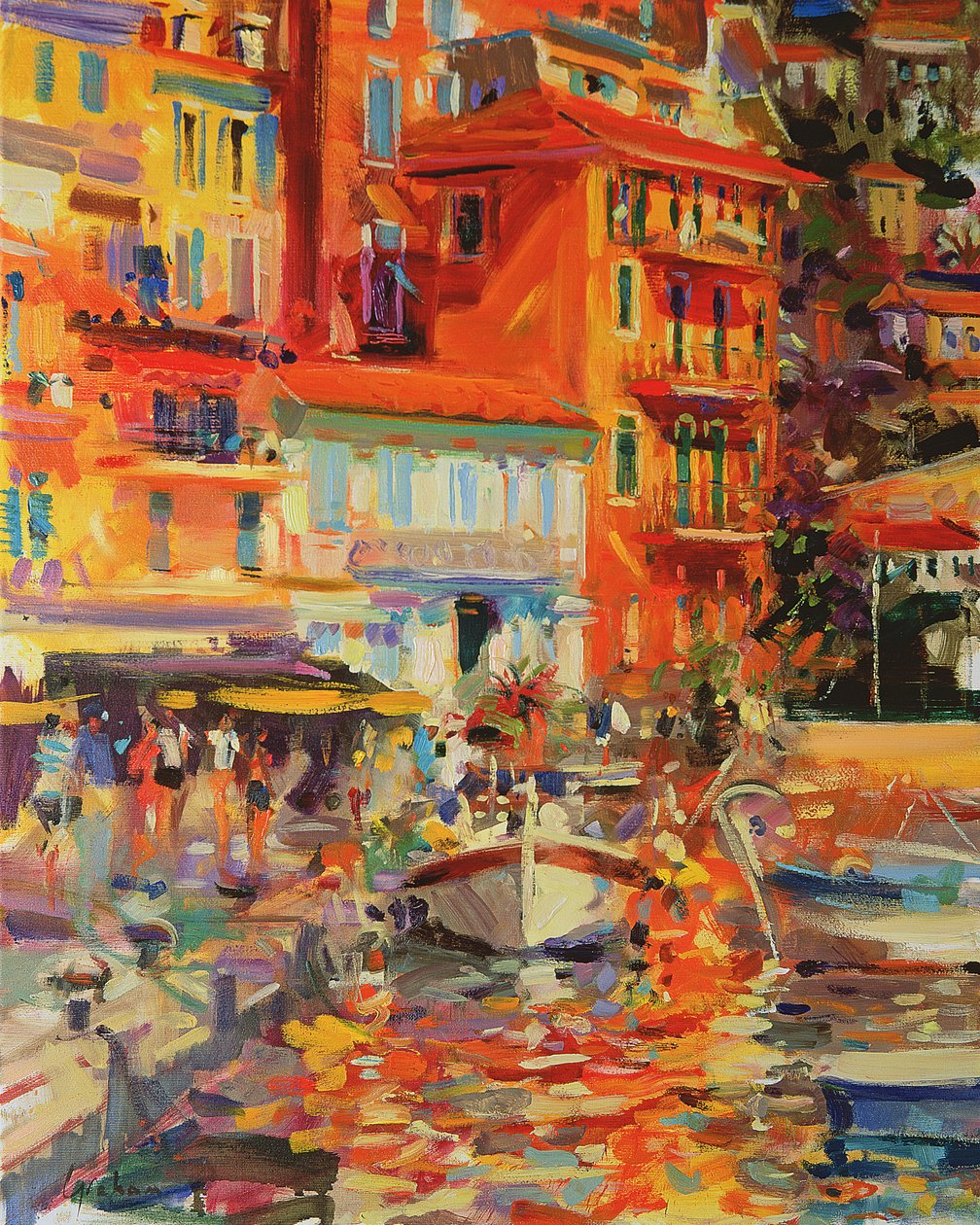Refleksje, Villefranche, 2002 autorstwa Peter Graham (Contemporary)