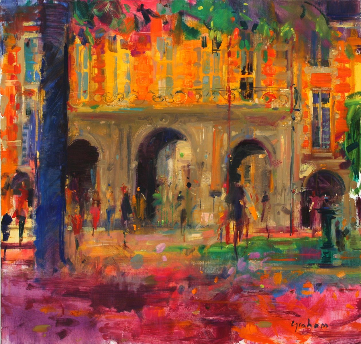 Pawilon Królewski, Place des Vosges autorstwa Peter Graham (Contemporary)