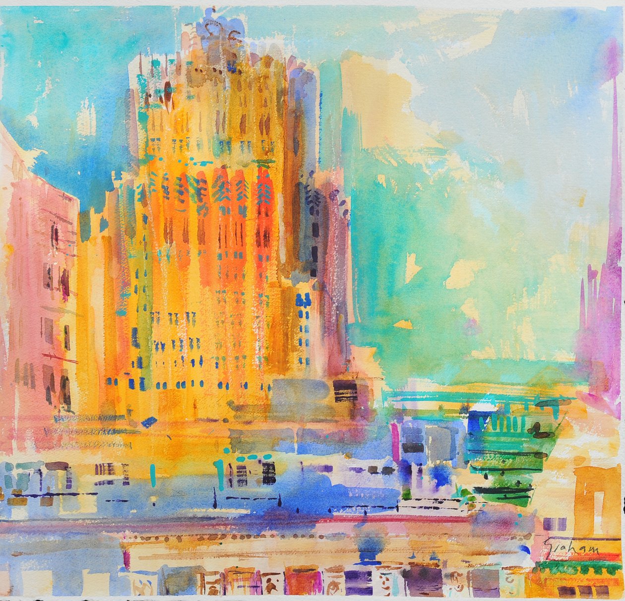 Budynek Shell, San Francisco autorstwa Peter Graham (Contemporary)