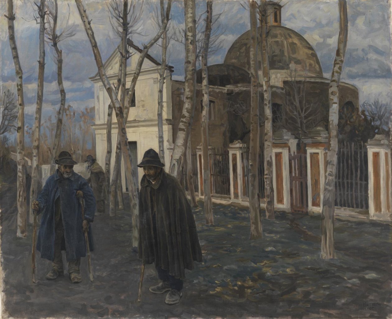 Żebracy pod S. Giuliano, niedaleko Pompejów. 1904-05 autorstwa Peter Hansen