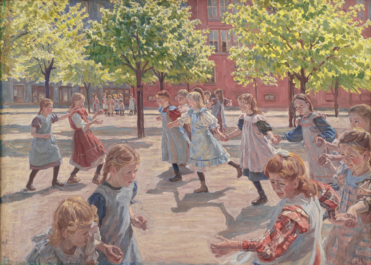Bawiące się dzieci, 1907-1908 autorstwa Peter Hansen