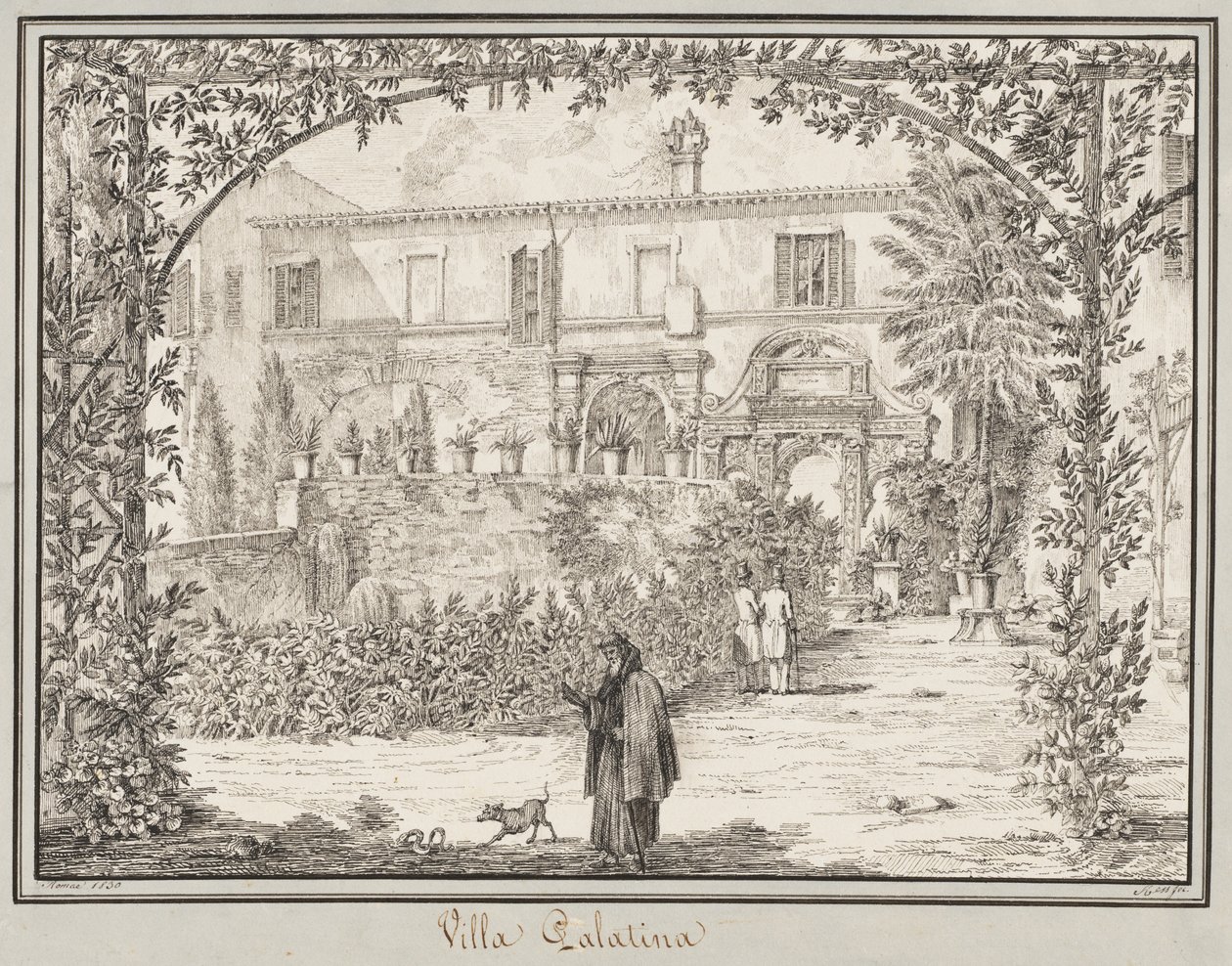 Willa Palatyńska, 1830 r. autorstwa Peter Heinrich Lambert von Hess