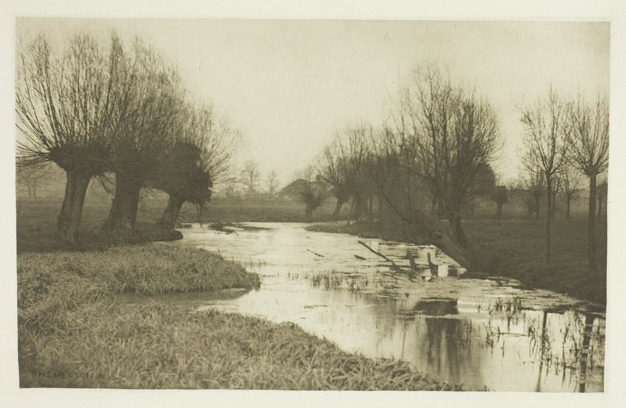Backwater on the Lea autorstwa Peter Henry Emerson
