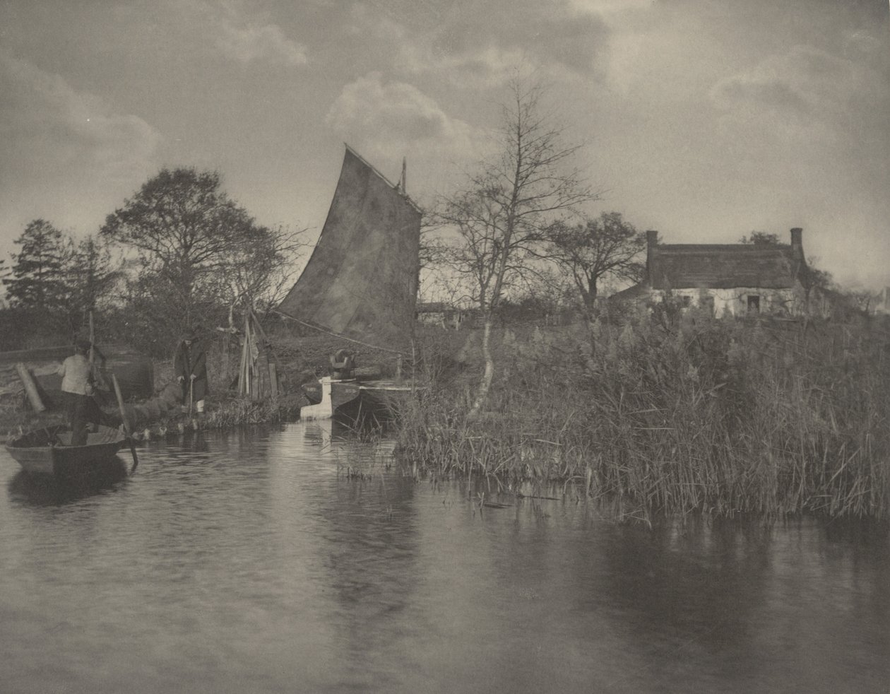 Domek Broadmana, 1886 r. (zdjęcie) autorstwa Peter Henry Emerson