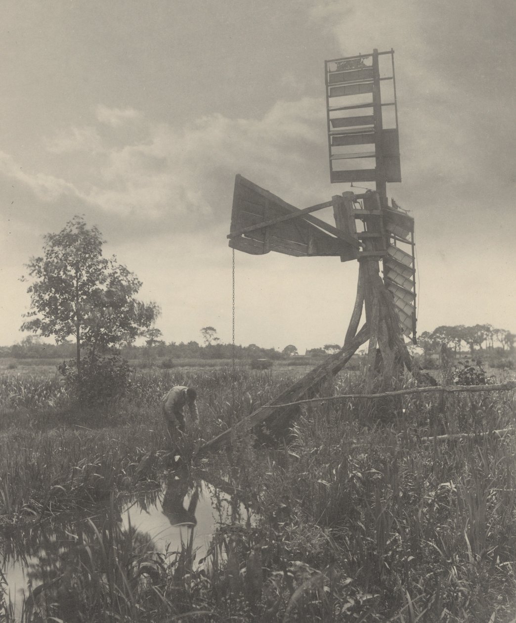 Zrujnowany młyn wodny autorstwa Peter Henry Emerson