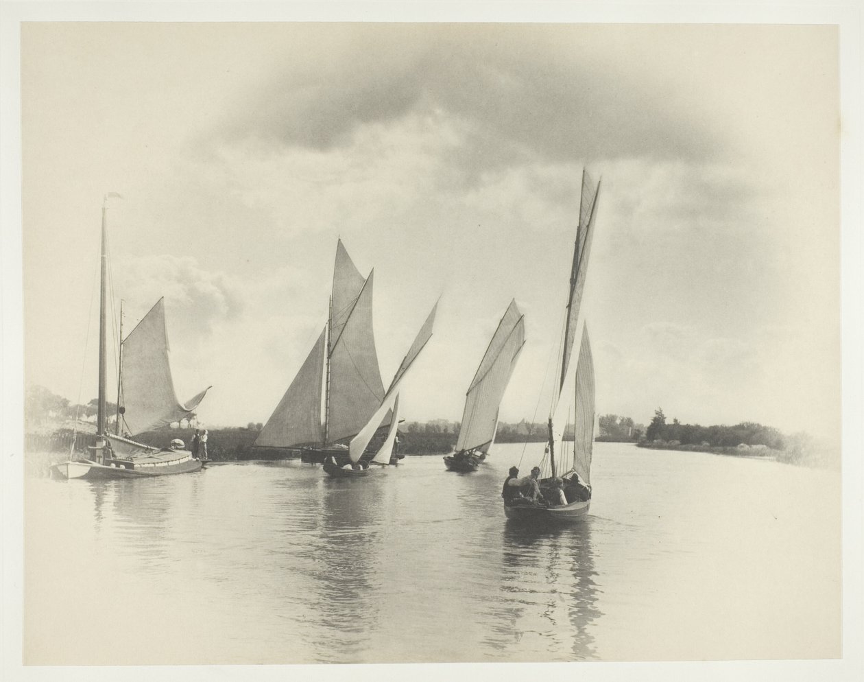 Mecz żeglarski w Horning autorstwa Peter Henry Emerson