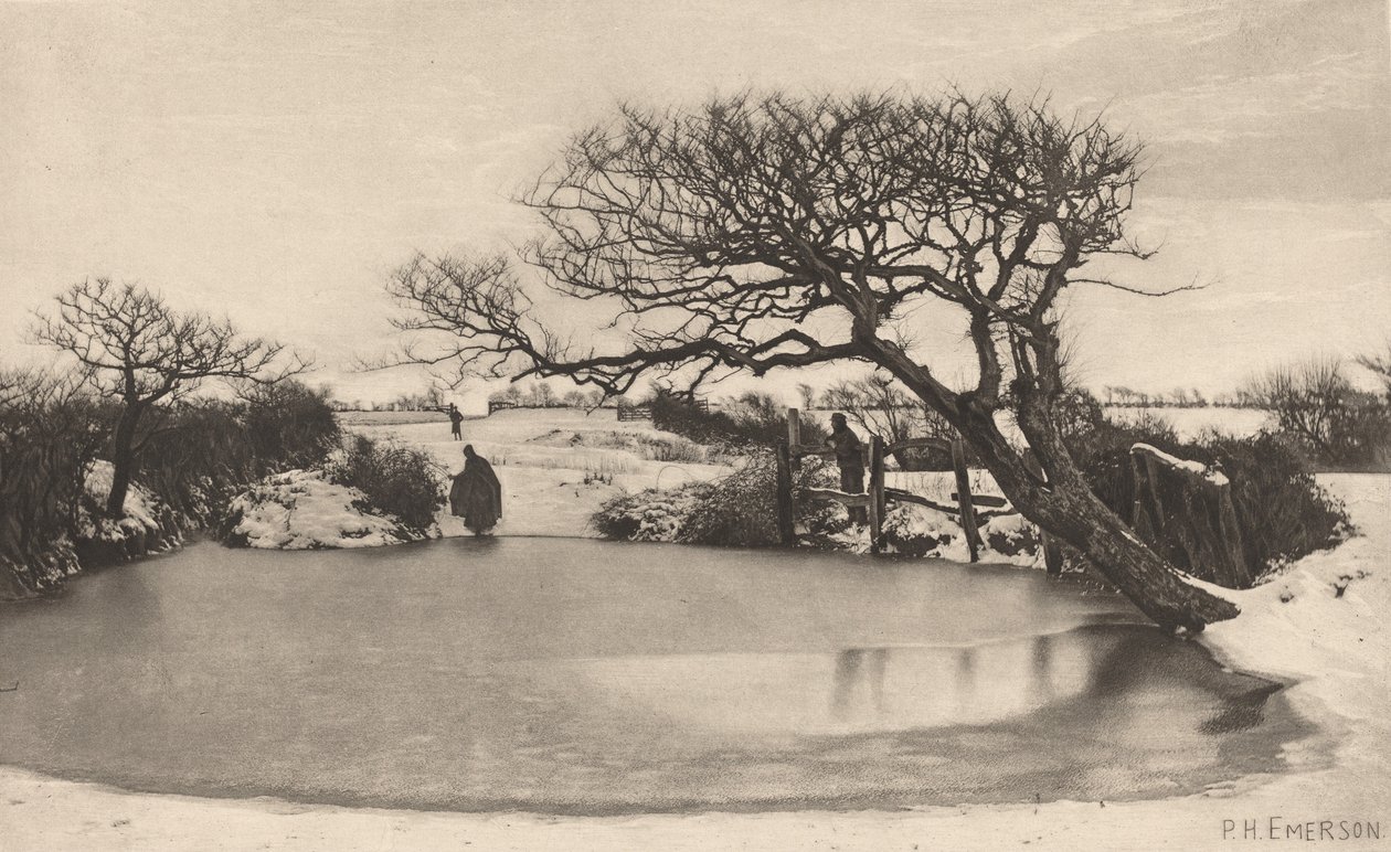 Zimowy poranek autorstwa Peter Henry Emerson
