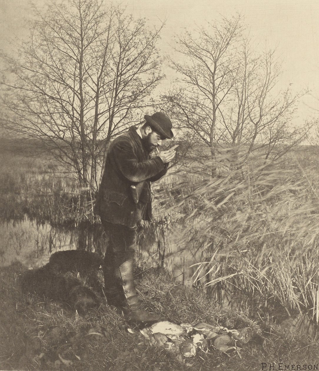 W ukrytym zakątku. [Norfolk]. autorstwa Peter Henry Emerson