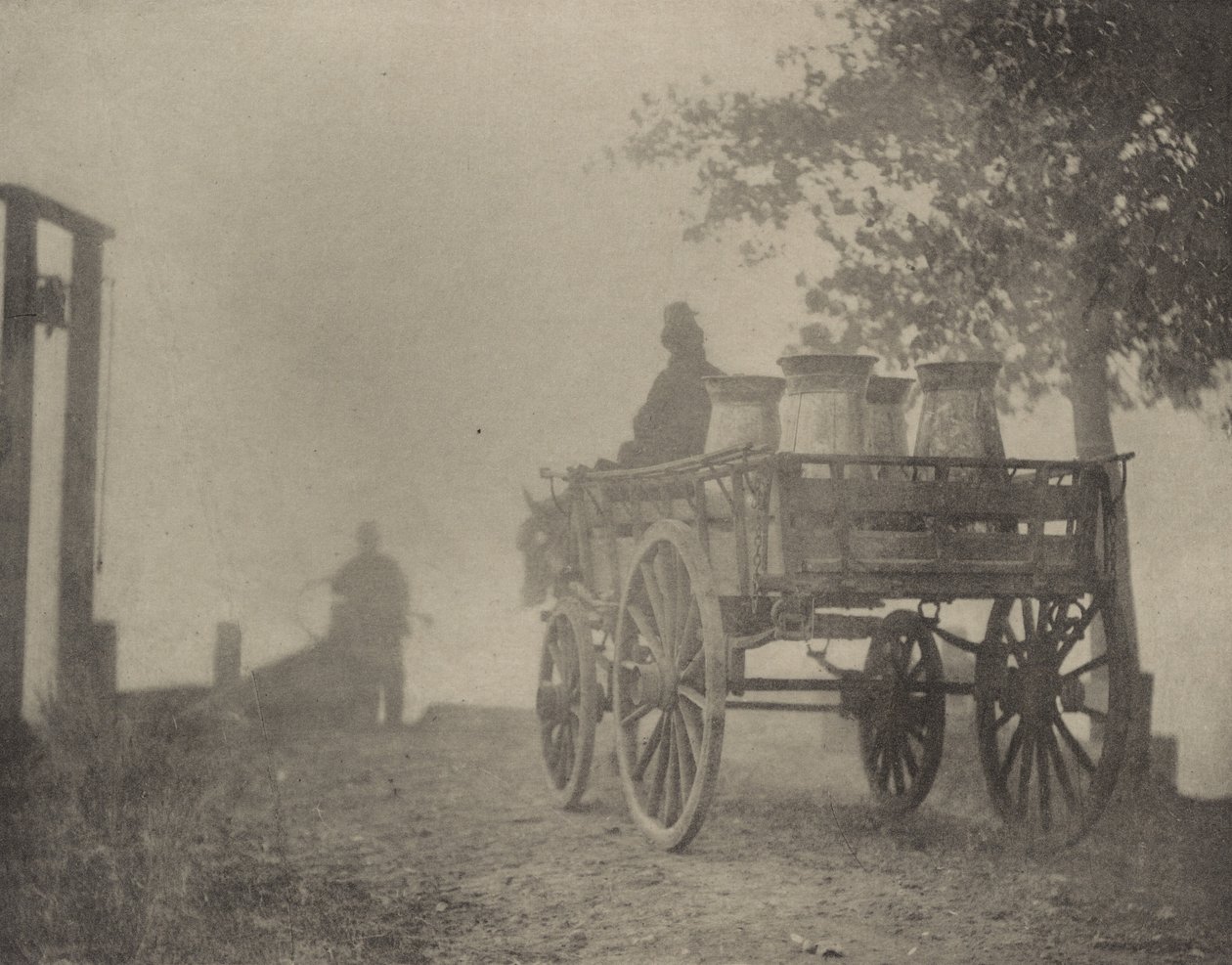Na promie – mglisty poranek autorstwa Peter Henry Emerson