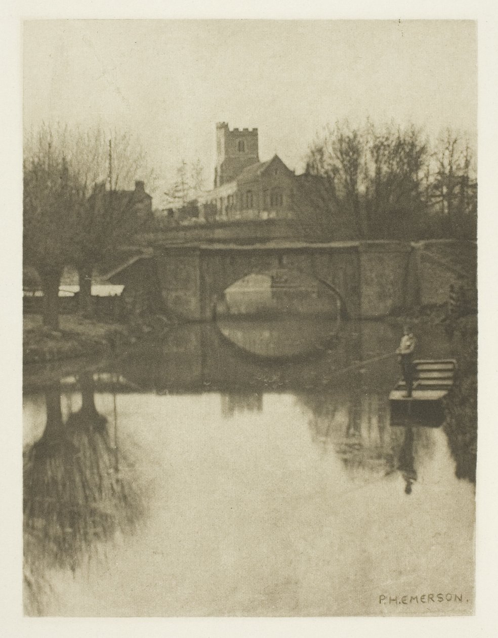Kościół Broxbourne autorstwa Peter Henry Emerson