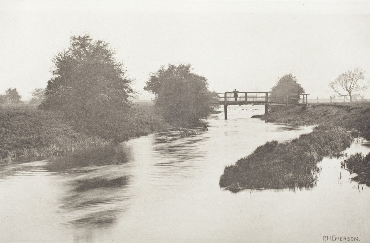 Kładka w pobliżu Tottenham autorstwa Peter Henry Emerson