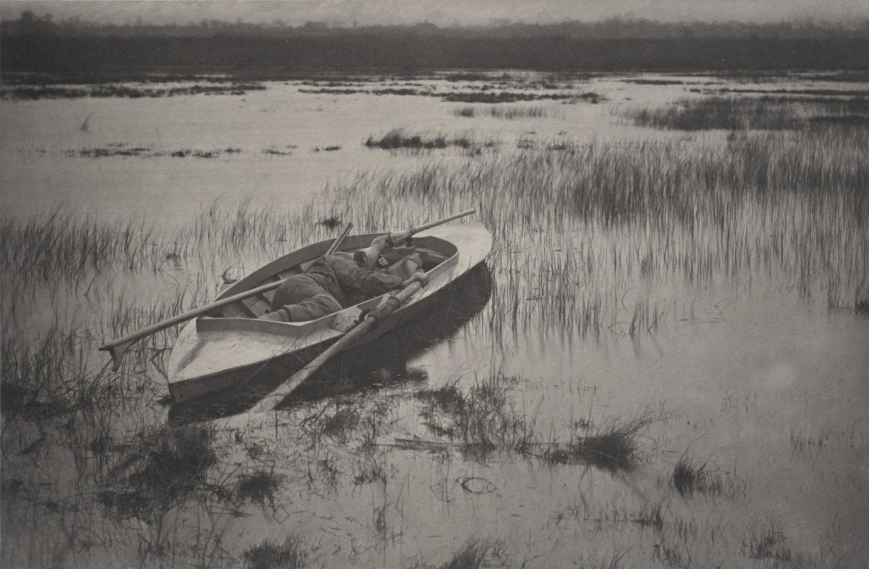 Strzelec podnoszący się do ptactwa autorstwa Peter Henry Emerson