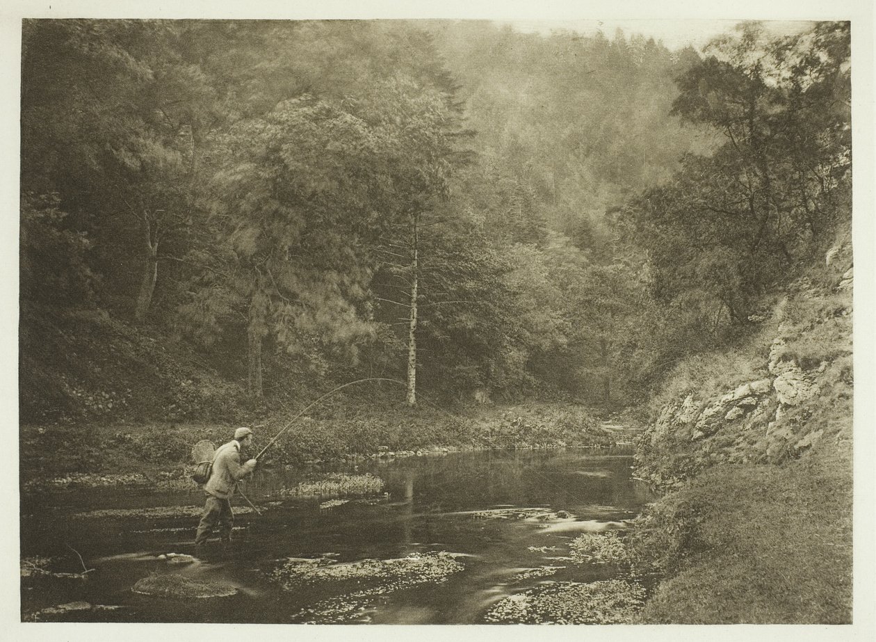 W Dove Dale. "Habet!" autorstwa Peter Henry Emerson