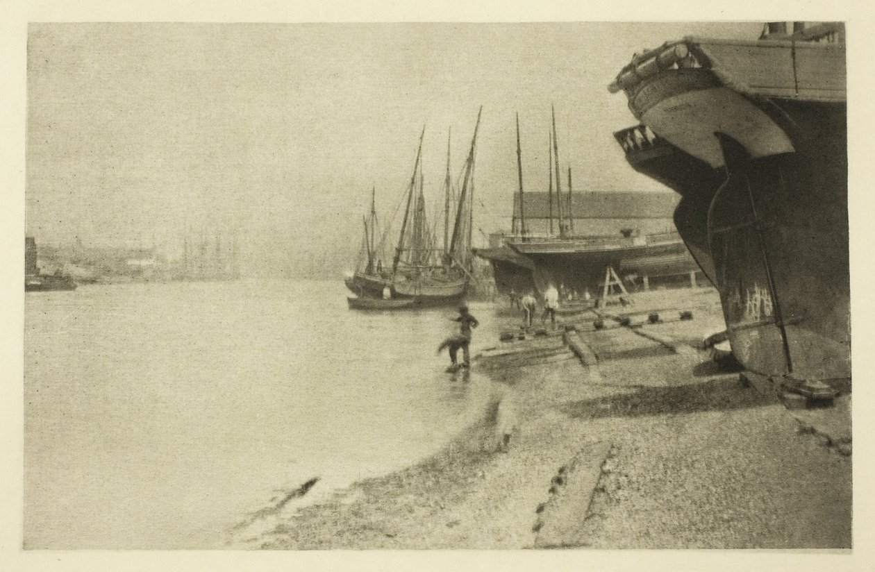 W rzece Yarmouth autorstwa Peter Henry Emerson