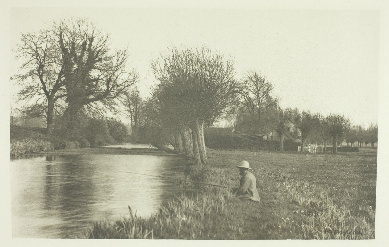 Domek dozorcy, łowisko Amwell Magna autorstwa Peter Henry Emerson