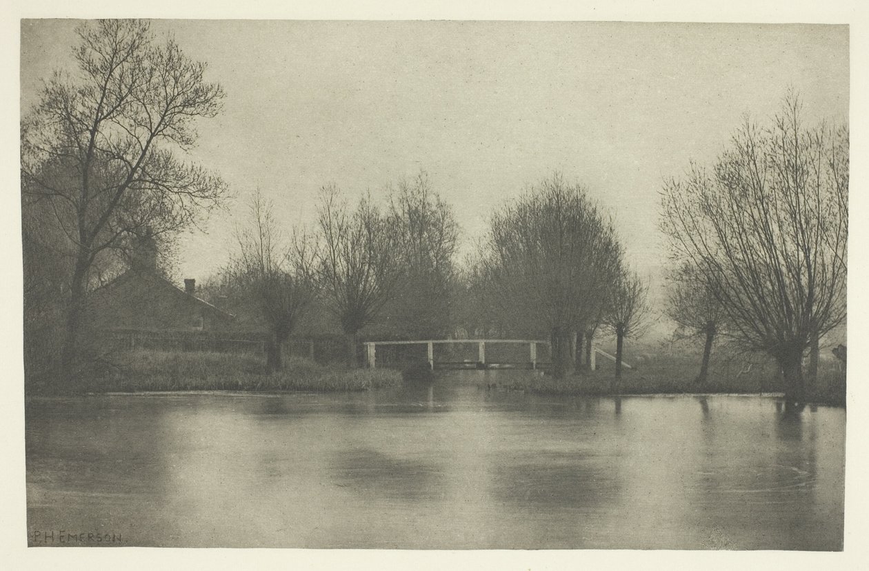 Ujście starej rzeki Stort autorstwa Peter Henry Emerson